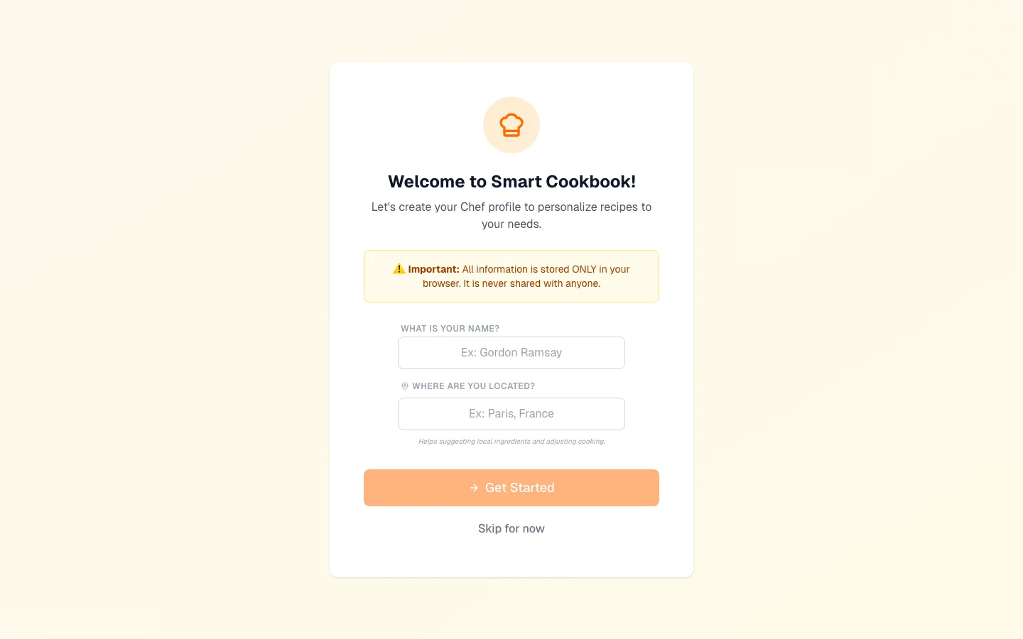 Smart Cookbook